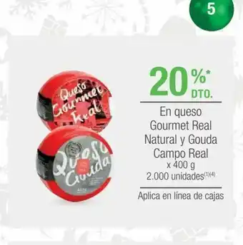 Jumbo En queso gourmet real natural y gouda oferta