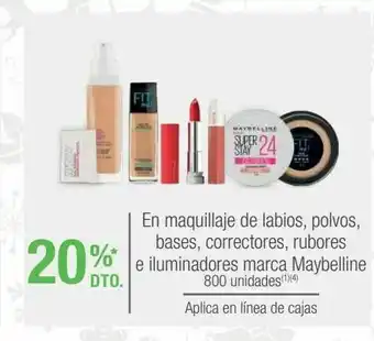 Jumbo En maquillaje de labios, polvos, bases, correctores, rubores e iluminadores marca maybelline oferta
