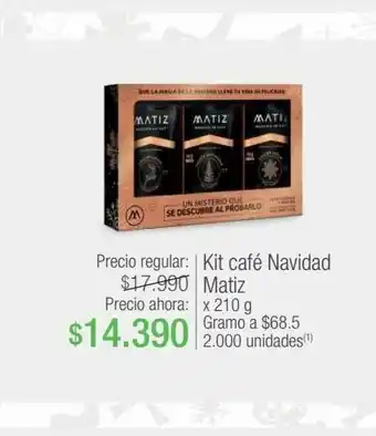 Jumbo Kit café navidad matiz oferta