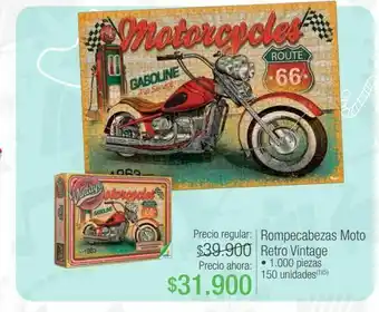 Jumbo Rompecabezas moto retro vintage oferta