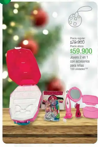 Jumbo Joyero 2 en 1 con accesorios para niñas oferta