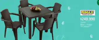 Combo mesa + 4 sillas