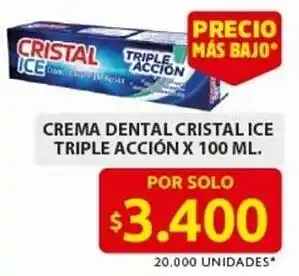 Ara Crema dental cristal ice triple acción oferta