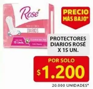 Ara Protectores diarios rosé oferta