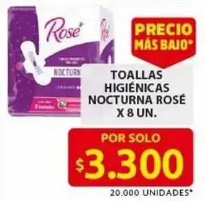 Ara Toallas higiénicas nocturna rosé oferta