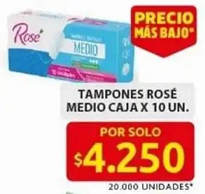 Ara Tampones rosé medio caja oferta