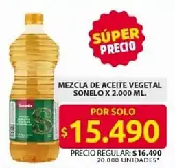 Ara Mezcla de aceite vegetal sonelo oferta