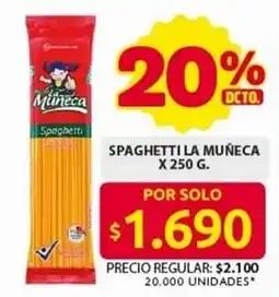 Ara Spaghetti la muñeca oferta