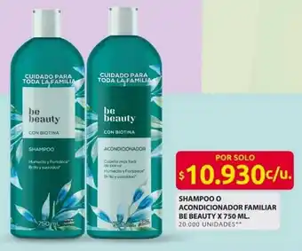 Ara Shampoo o acondicionador familiar be beauty oferta