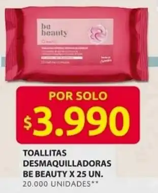 Ara Toallitas desmaquilladoras be beauty oferta