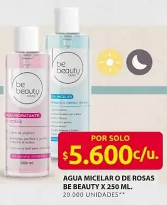 Ara Agua micelar o de rosas be beauty oferta
