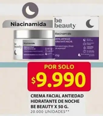 Ara Crema facial antiedad hidratante de noche be beauty oferta