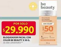 Ara Bloqueador facial con color be beauty oferta