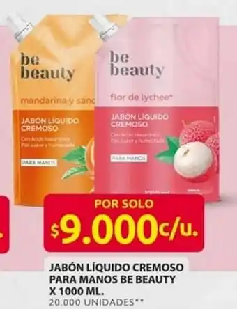 Ara Jabón líquido cremoso para manos be beauty oferta
