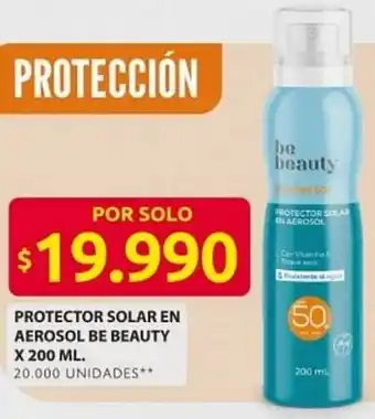 Ara Protector solar en aerosol be beauty oferta