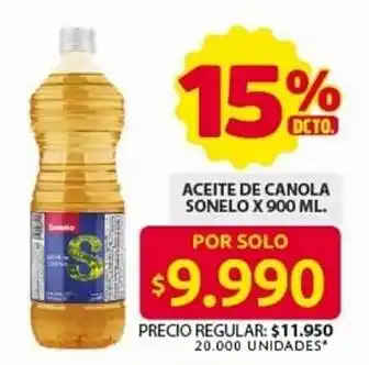 Ara Aceite de canola sonelo oferta