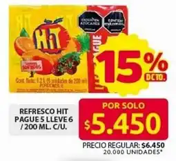 Ara Refresco hit pague 5 lleve 6 oferta
