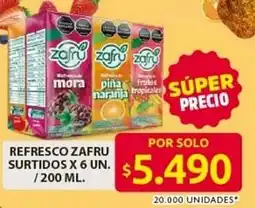 Ara Refresco zafru surtidos oferta