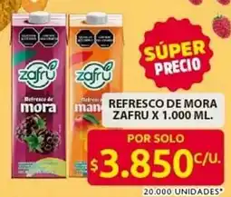 Ara Refresco de mora zafru oferta