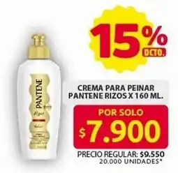 Ara Crema para peinar pantene rizos oferta