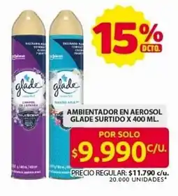 Ara Ambientador en aerosol glade surtido oferta
