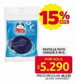 Ara Pastilla pato tanque oferta