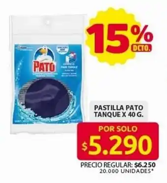 Ara Pastilla pato tanque oferta