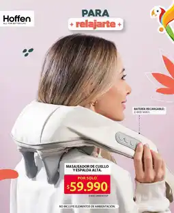 Ara Hoffen masajeador de cuello y espalda alta oferta