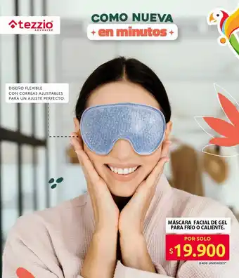 Ara Tezzio máscara facial de gel para frío o caliente oferta