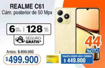 Alkosto Realme C61 Cám posterior de 50 Mpx oferta