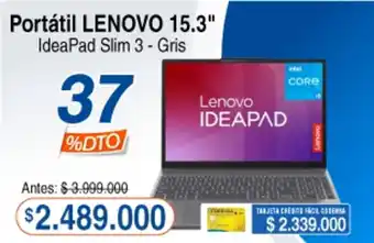 Alkosto Portátil LENOVO 15.3" IdeaPad Slim 3 - Gris oferta