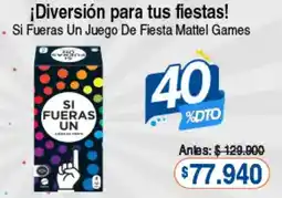 Alkosto Si Fueras Un Juego De Fiesta Mattel Games oferta