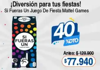 Alkosto Si Fueras Un Juego De Fiesta Mattel Games oferta