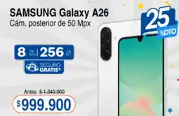 Alkosto Samsung Galaxy A26 Cám posterior de 50 Mpx oferta