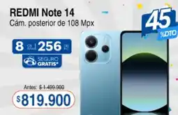 Alkosto Redmi Note 14 Cám posterior de 108 Mpx oferta