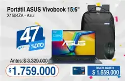 Alkosto Portátil ASUS Vivobook 15.6" X1504ZA - Azul oferta