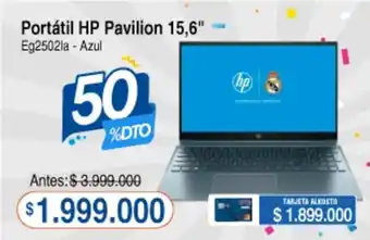 Alkosto Portátil HP Pavilion 15,6" Eg25021a - Azul oferta