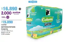 Metro Leche semidescremada Colanta oferta