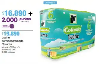 Metro Leche semidescremada Colanta oferta