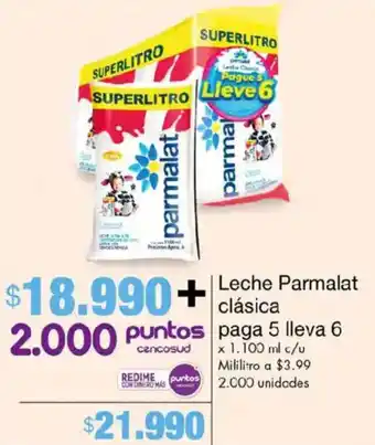 Metro Leche Parmalat clásica paga 5 lleva 6 oferta