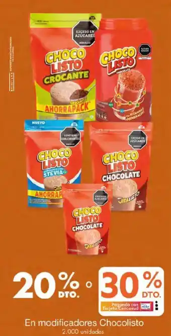 Metro En modificadores Chocolisto oferta