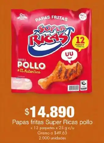 Metro Papas fritas Super Ricas pollo oferta