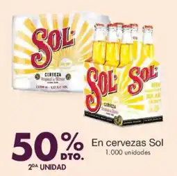 Metro En cervezas Sol oferta