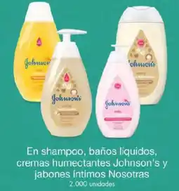 Metro En shampoo, baños líquidos, cremas humectantes Johnson's y jabones íntimos Nosotras oferta