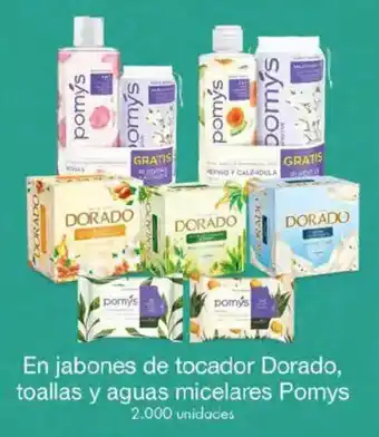 Metro En jabones de tocador Dorado, toallas y aguas micelares Pomys oferta