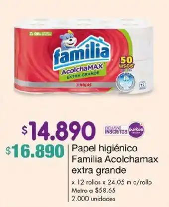 Metro Papel higiénico Familia Acolchamax extra grande oferta
