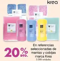 Metro En referencias seleccionadas de mantas y cobijas marca Krea oferta
