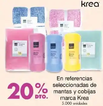 Metro En referencias seleccionadas de mantas y cobijas marca Krea oferta