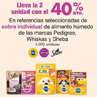 Metro En referencias seleccionadas de sobre individual de alimento húmedo de las marcas Pedigree, Whiskas y Sheba oferta