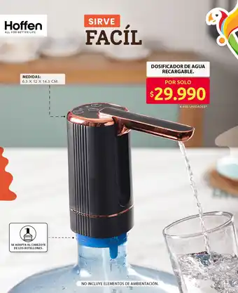 Ara Hoffen dosificador de agua recargable oferta